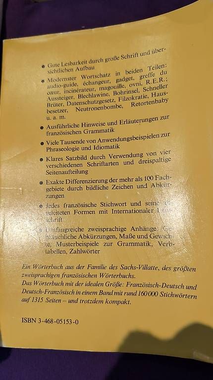 Libri: Handwörterbuch Französisch – Usato da Birmenstorf AG venduto da R_C_B 2
