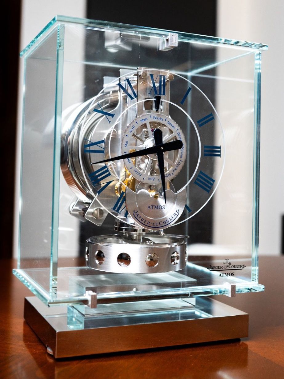 Jaeger-Lecoultre Orologi da terra & Orologi da parete: Jaeger-LeCoultre Atmos transparente Classique Phase de lune – Usato da Genève venduto da aspaklariacollection