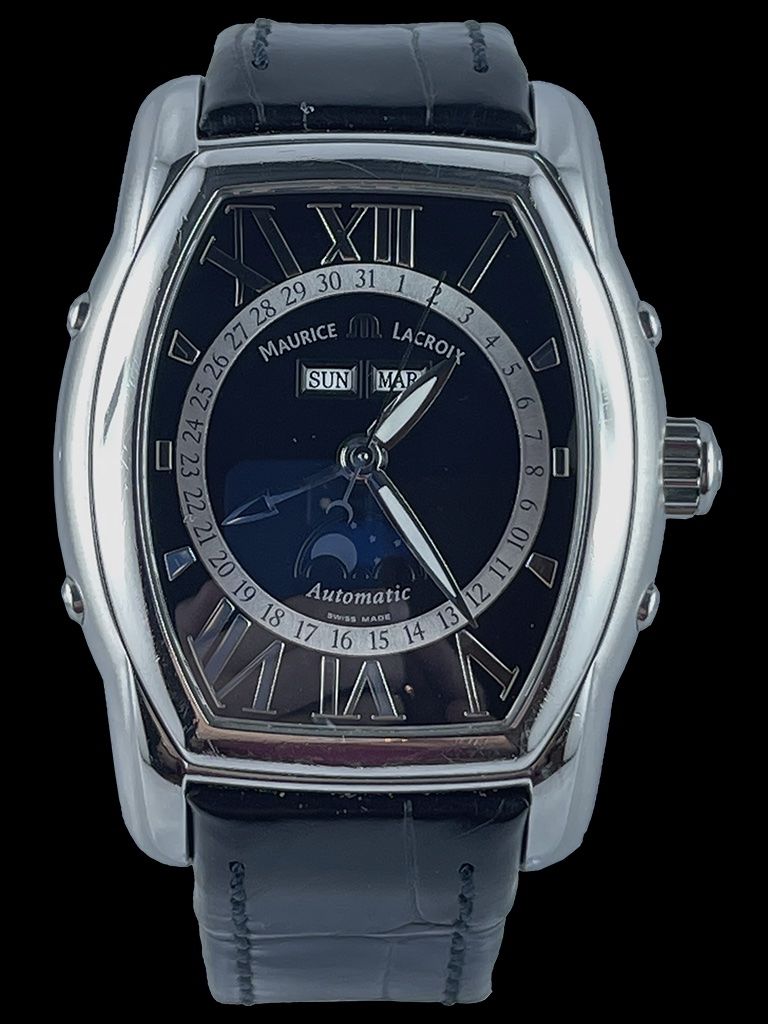 Maurice Lacroix Orologi: Maurice Lacroix Masterpiece Phase de Lune Tonneau – Usato da Schöfflisdorf venduto da Rodich