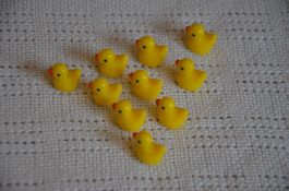 ENTE MINIATURE - 10 STUCK DEKO