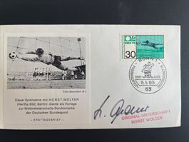 Autogramm auf Ganzsache BRD von Horst Wolter