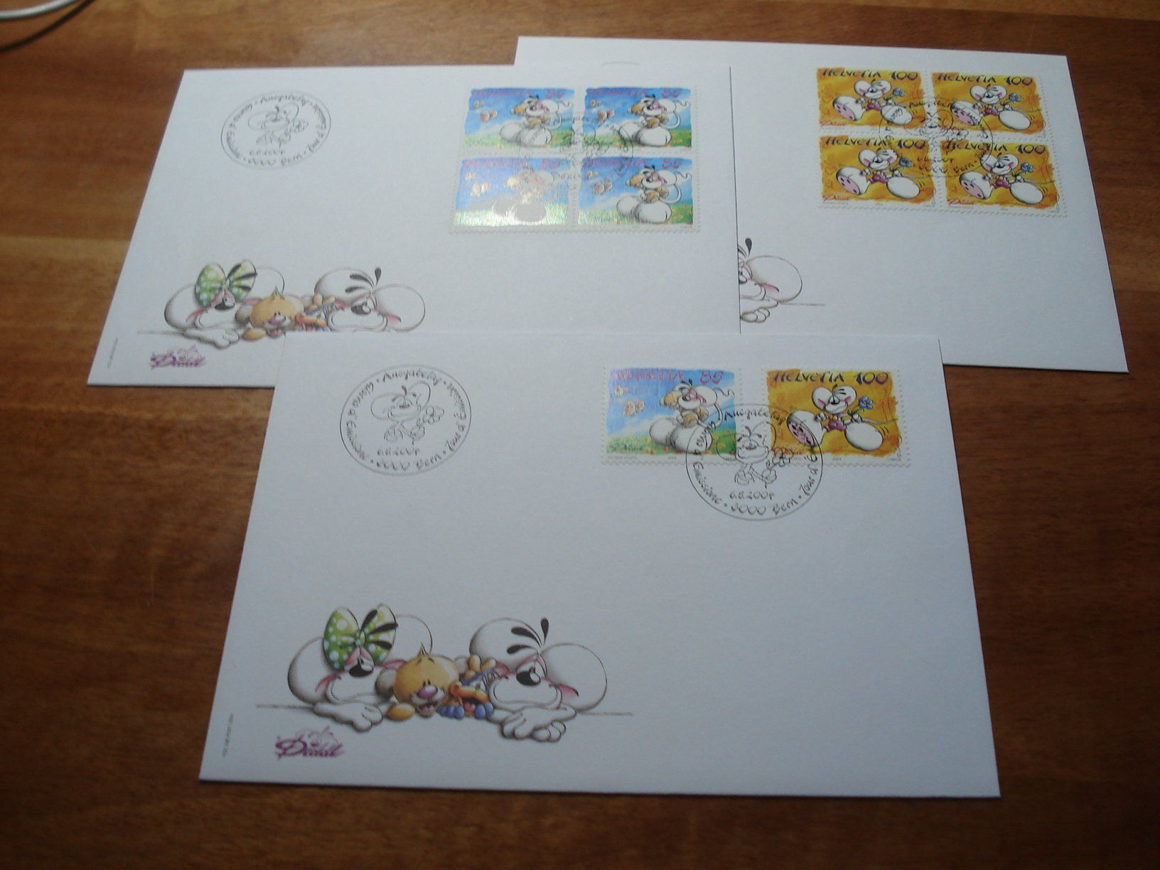 Tous les timbres: Diddl 2004, FDC Satz + 4erblock – D'occasion à Niederwil AG par morostahu 1