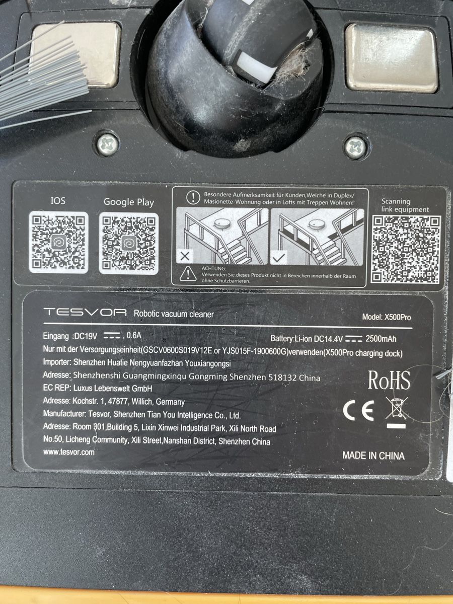 Aspirapolveri & Accessori: Tesvor X500Pro Water Tank – Difettoso da Heimberg venduto da DoFri17 3