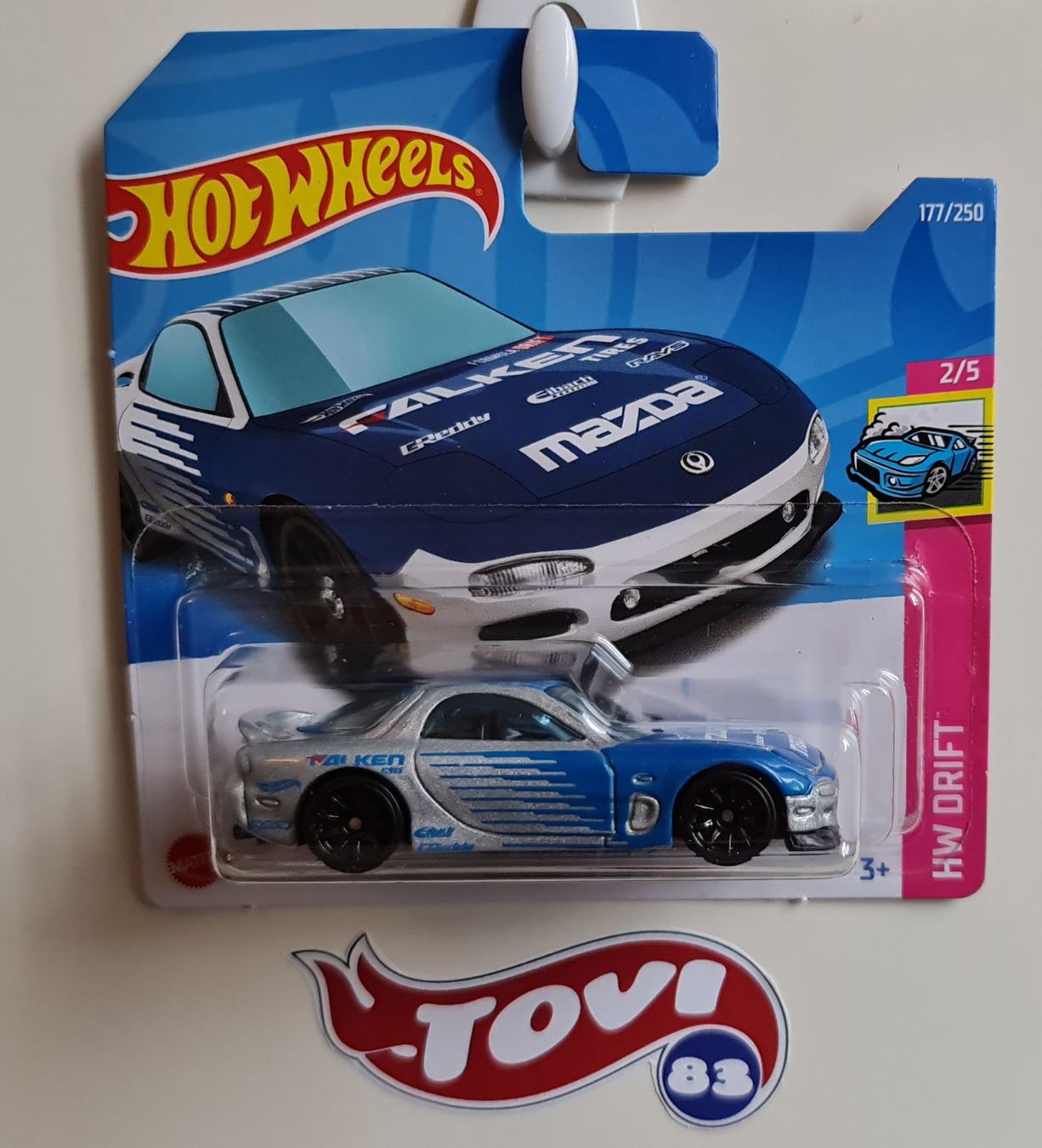 Hot Wheels Modellini d'auto: Hot Wheels '95 Mazda RX-7 – Nuovo e nell'imballaggio originale da Wettingen venduto da Tovi83