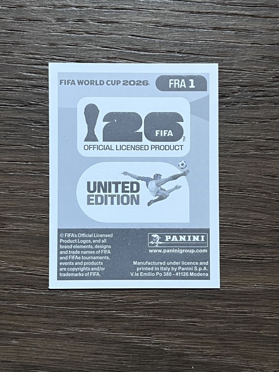 Panini Carte collezionabili: Panini 2026 Frankreich Wappen – Nuovo (secondo la descrizione) da Solothurn venduto da freaky_zeke 1