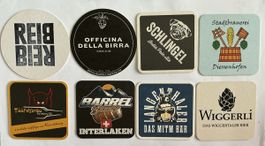 Schweizer Brauereien Bierdeckeln 
