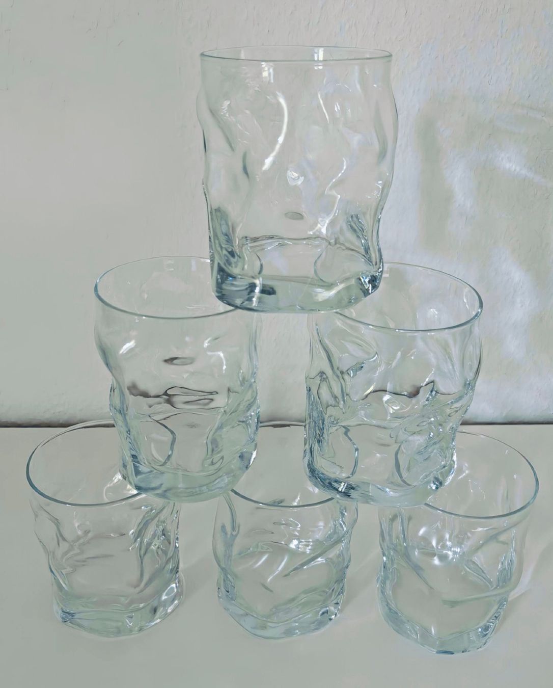 Ikea Bicchieri: 6 Gläser Glas transparent zerknitterte Optik – Usato da Zürich venduto da iocast