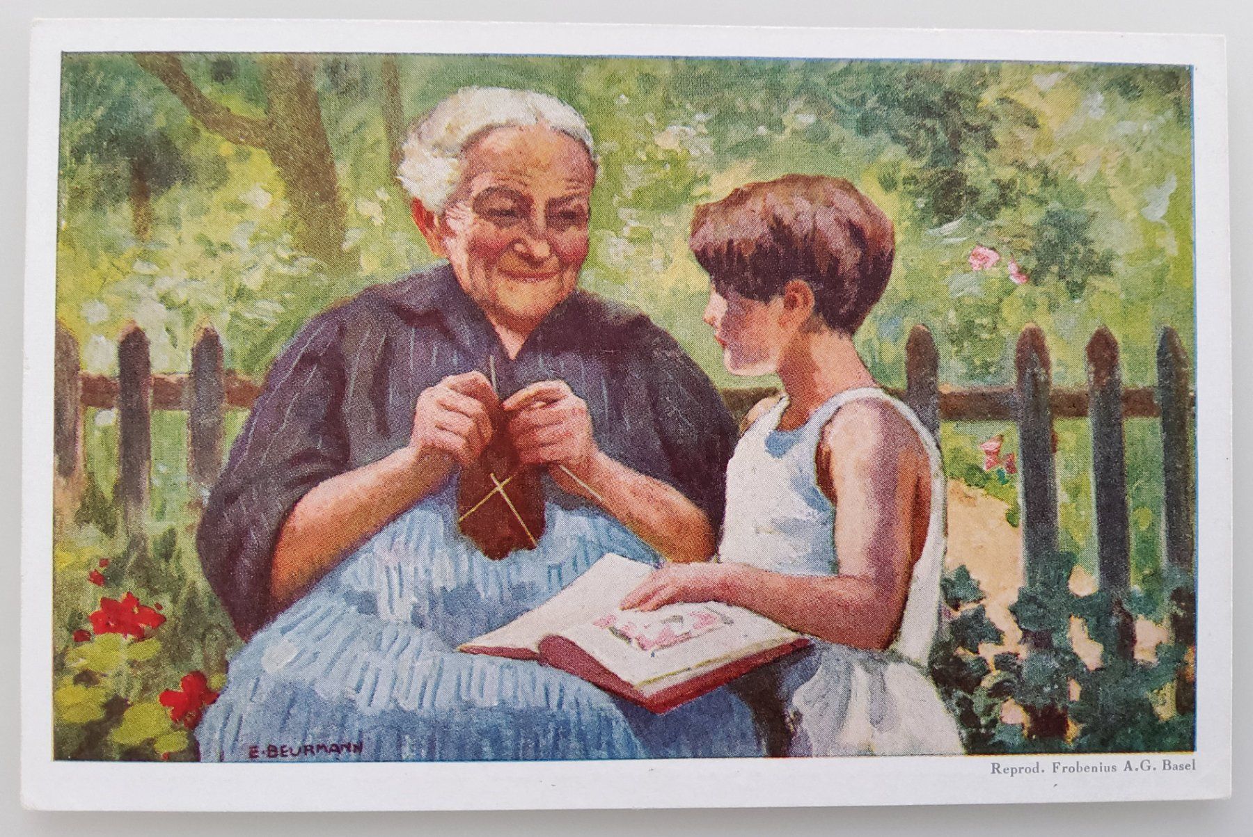 Alle Briefmarken: Bundesfeierpostkarte Nr.47II - 1928 -Grossmutter mit Mädchen – Neu (gemäss Beschreibung) aus Buchrain von mue_kru