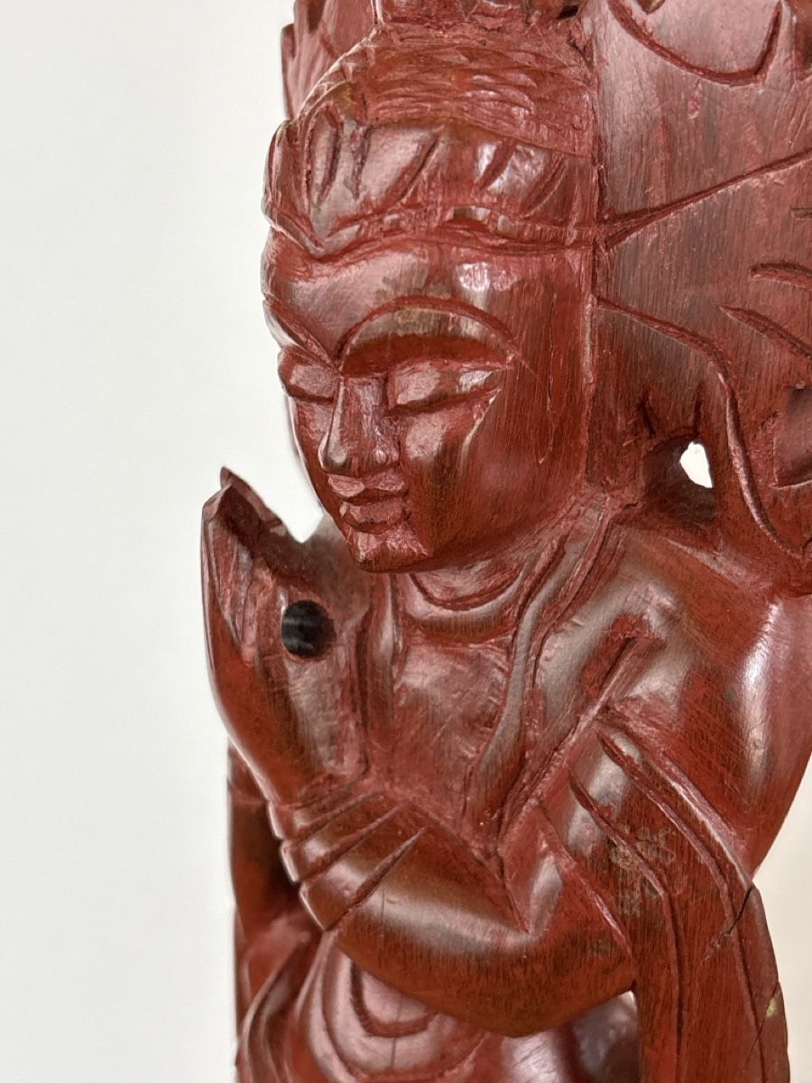 Statuette: Holz Figur Buddha – Usato da Rümlang venduto da BoutiqueMonique16 4