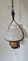 Antike Lampe, Hängelampe, Kupfer/Glas, Top Zustand!