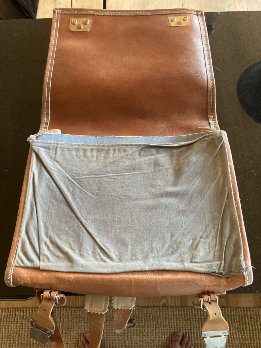 Borse & Zaini: Ledertasche mit Kuhfell für Kinder oder Hipster – Usato da Basel venduto da mat_w9gp 2