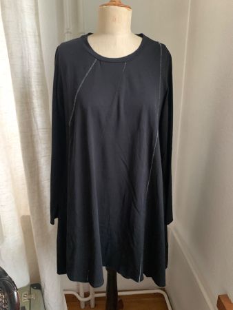 Schwarzes tricot Kleid, Gr. 36 Luukaa Design