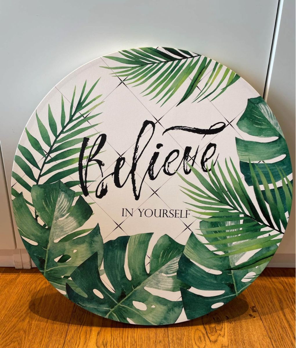 Foto & Immagini: Leinwand Wanddeko Believe in yourself – Usato da Niederbüren venduto da poschti 1