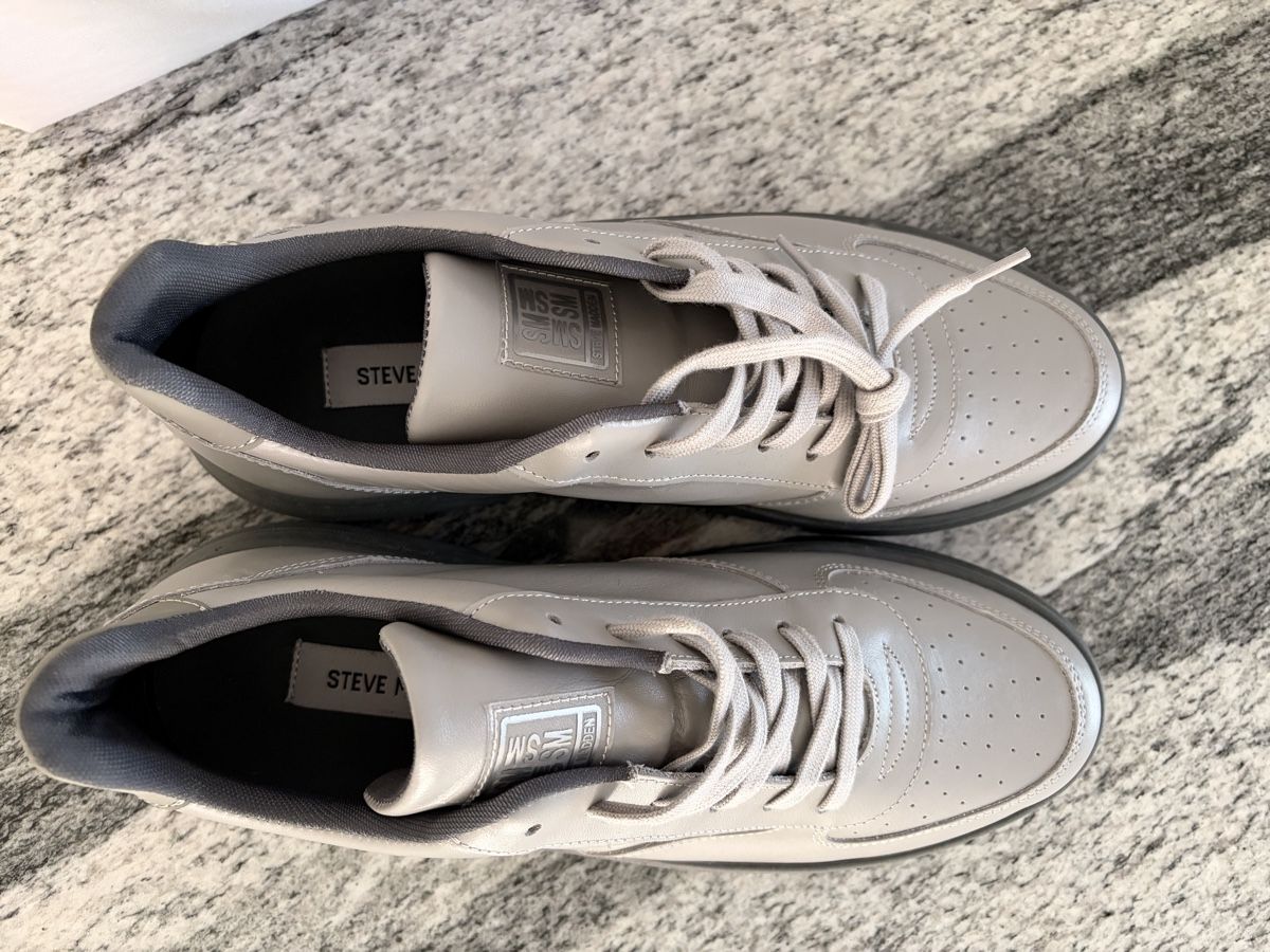 Steve Madden Scarpe da uomo: Steve Madden - Brent - Sneaker - light grey - Grösse 45 – Nuovo (secondo la descrizione) da Laupersdorf venduto da JasperQuin 5