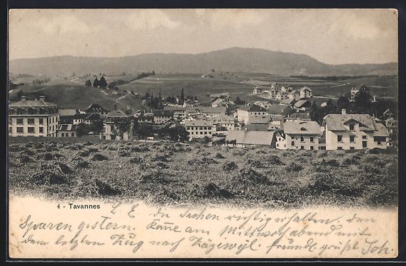 Cartes postales: AK Tavannes, Teilansicht, 1906 – D'occasion à Berlin par bartko-reher