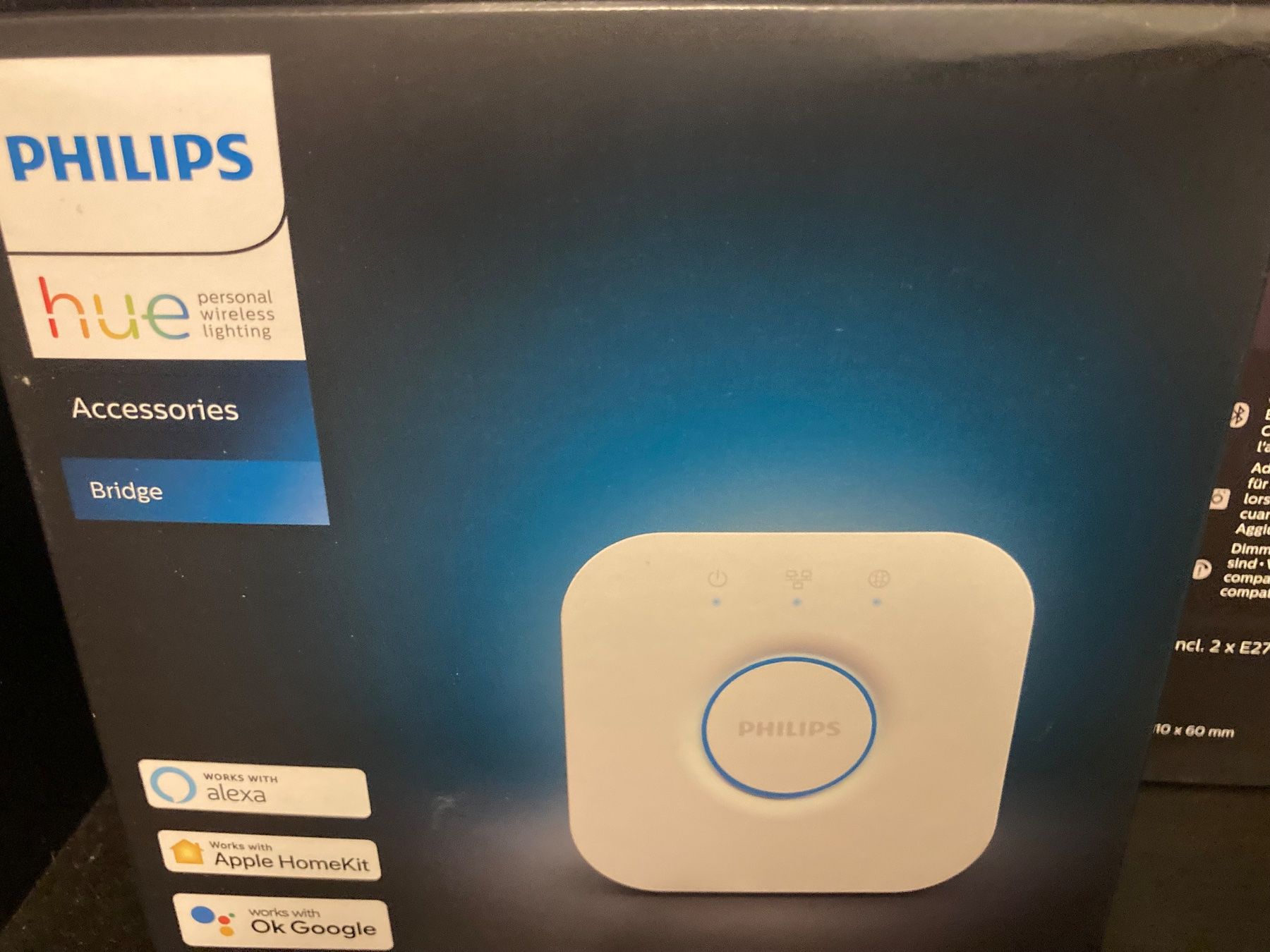 Philips Lampen: Philips Hue Zubehör Bridge weiss – Neu und originalverpackt aus Dagmersellen von