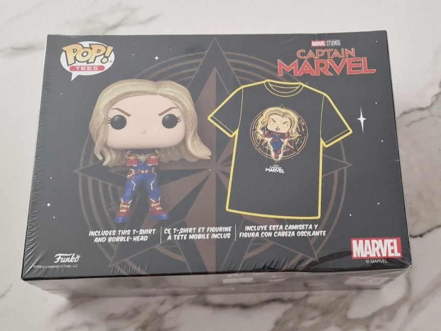 Funko Figuren: Funko Pop + Shirt Grösse L Captain Marvel Diamond Collection – Neu und originalverpackt aus Neuhausen am Rheinfall von geekgadget 1