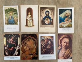 8 Andachtsbilder Madonna Maria Mutter Gottes
