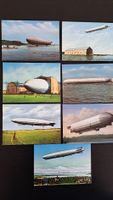 Vintage Zeppelin Postkarten Sammlung, 7 Stück