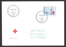 Sonderbrief Einzelwert W39 S. 562 Genève 15.8.1963