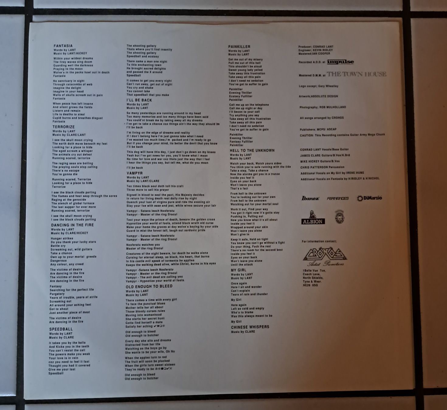 Dischi in vinile: Cronos - Dancing In The Fire (Vinyl LP) – Usato da Solothurn venduto da Temple_of_Triton 2