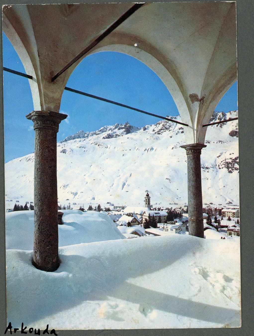 Cartoline postali: AK col Andermatt UR ≈ 1972  – Usato da Basel venduto da Arkouda