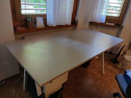 Schreibtisch weiss 160cm "Trotten"