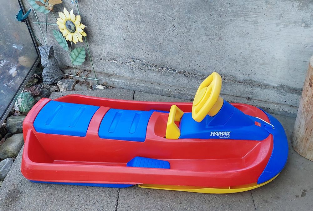 HAMAX Snow Family Bob / Schlitten , rot-blau (Gebraucht) in ...