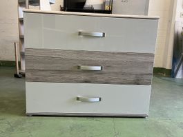 Kommode Schubladen weiss/Holzoptik guter Zustand