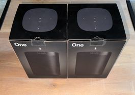 SONOS One Gen2 (schwarz) Stereo Paar zum Schnäppchenpreis