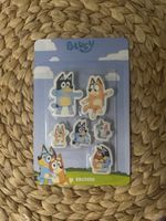 Lot de 6 Gommes BLUEY, Neuf, enfant, ecole