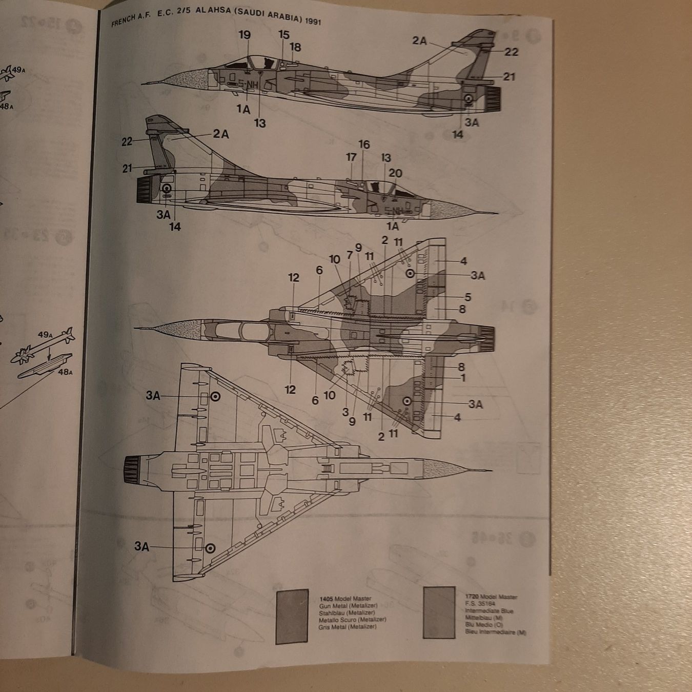 Italeri Kit di modellismo & Modellini statici: 3480 ... Dassault Mirage 2000 C ... Italeri 012 – Usato da Bonstetten venduto da Benibanny59 2