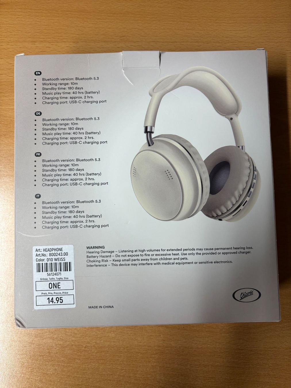 Kopfhörer: chicorée kabellose Kopfhörer beigeweiss - Neu – Neu und originalverpackt aus Kleinandelfingen von Baba23 1