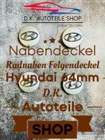 Hyundai 64mm Nabendeckel Radnaben Radkappen Felgendeckel Neu