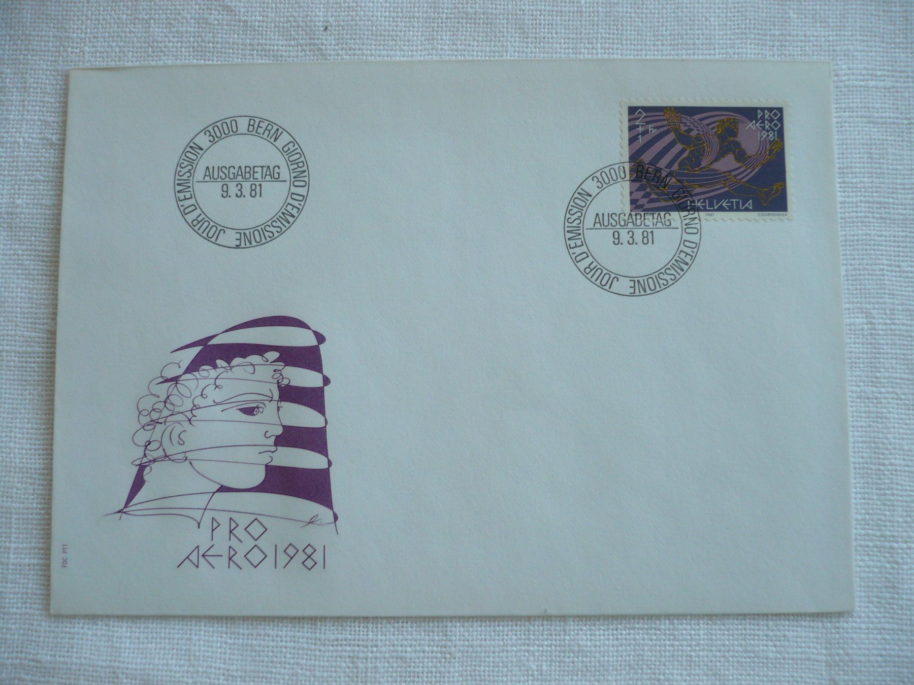 Tutti i francobolli: 1981 FDC Pro Aero SBK F48 – Usato da Zürich venduto da saltandpepper008
