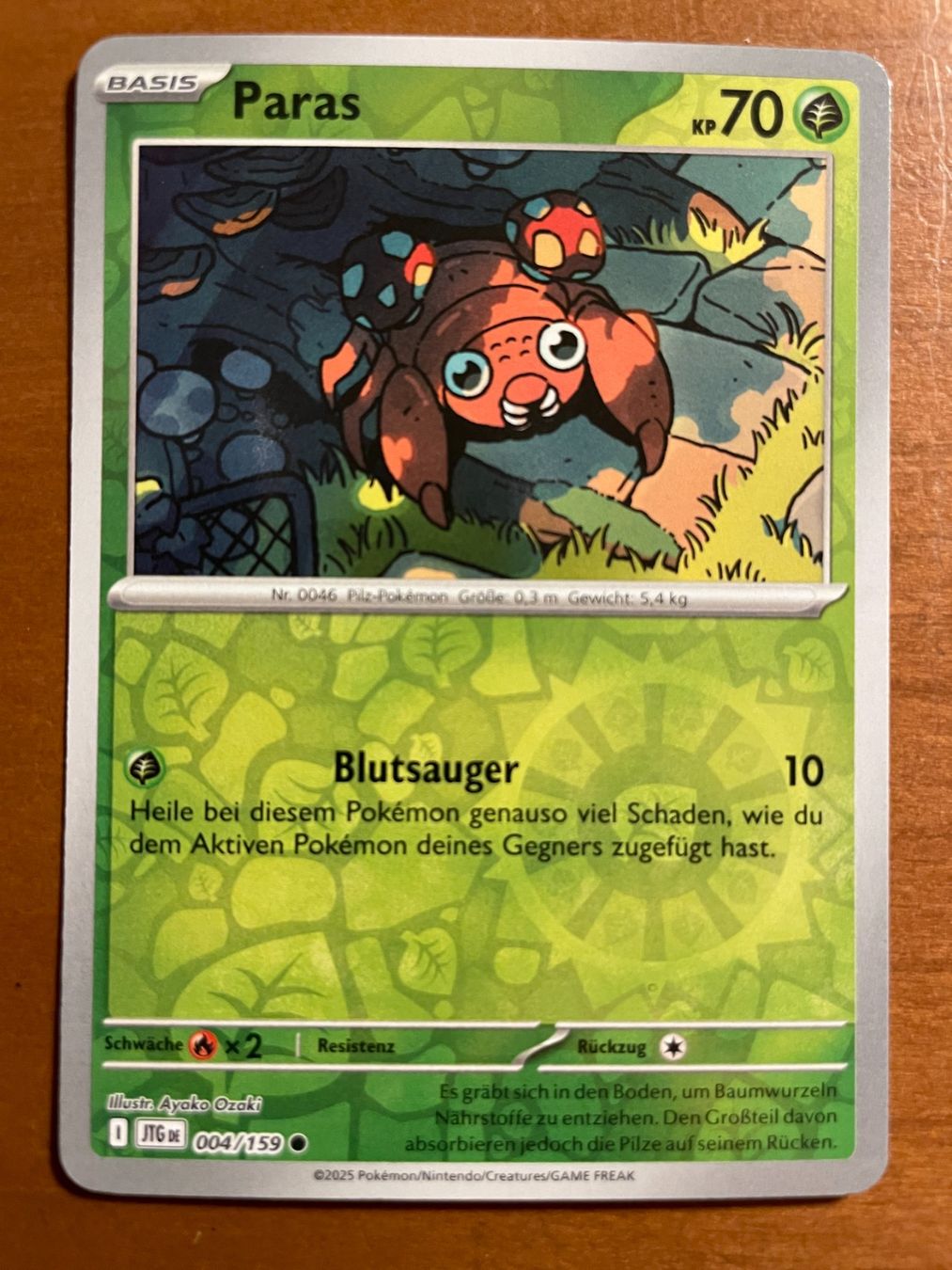 Pokémon Carte collezionabili: Pokemon Paras Reverse (Versand gratis) – Nuovo (secondo la descrizione) da Chur venduto da Angerson