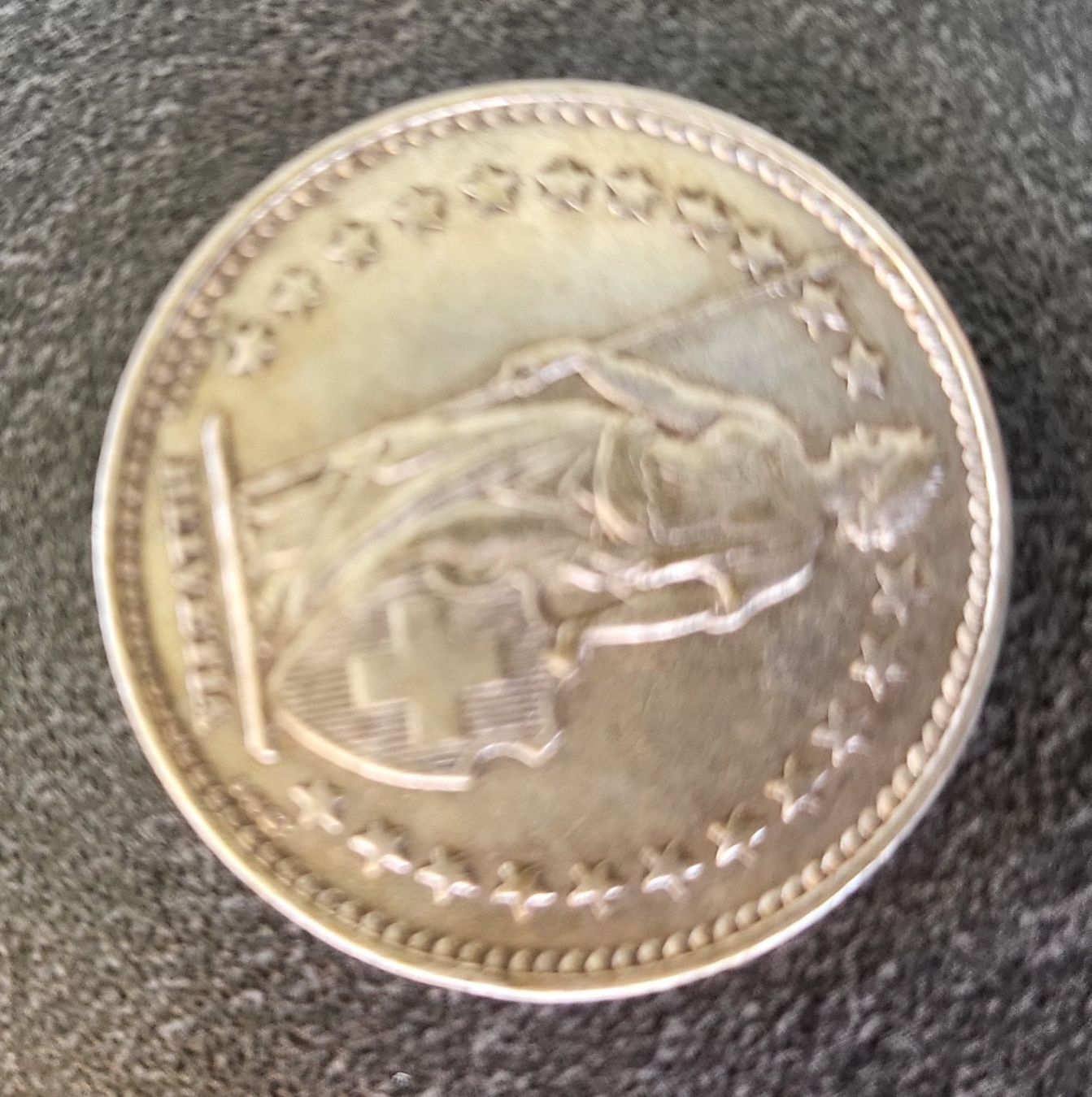 Tutti le monete: 2x   2 FR  Münze 1921 Silber – Usato da Kriens venduto da tobi-card 3