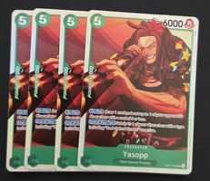 4x OP17-031 Yasopp SR - ONE PIECE CARD GAME