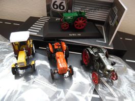 Traktor Modelle 4 St. UH und Hachette 1:43