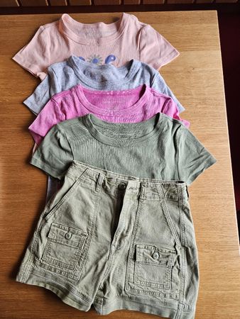 American Eagle Sommer Set, Shorts & T-Shirts, Gr. 000 / XS