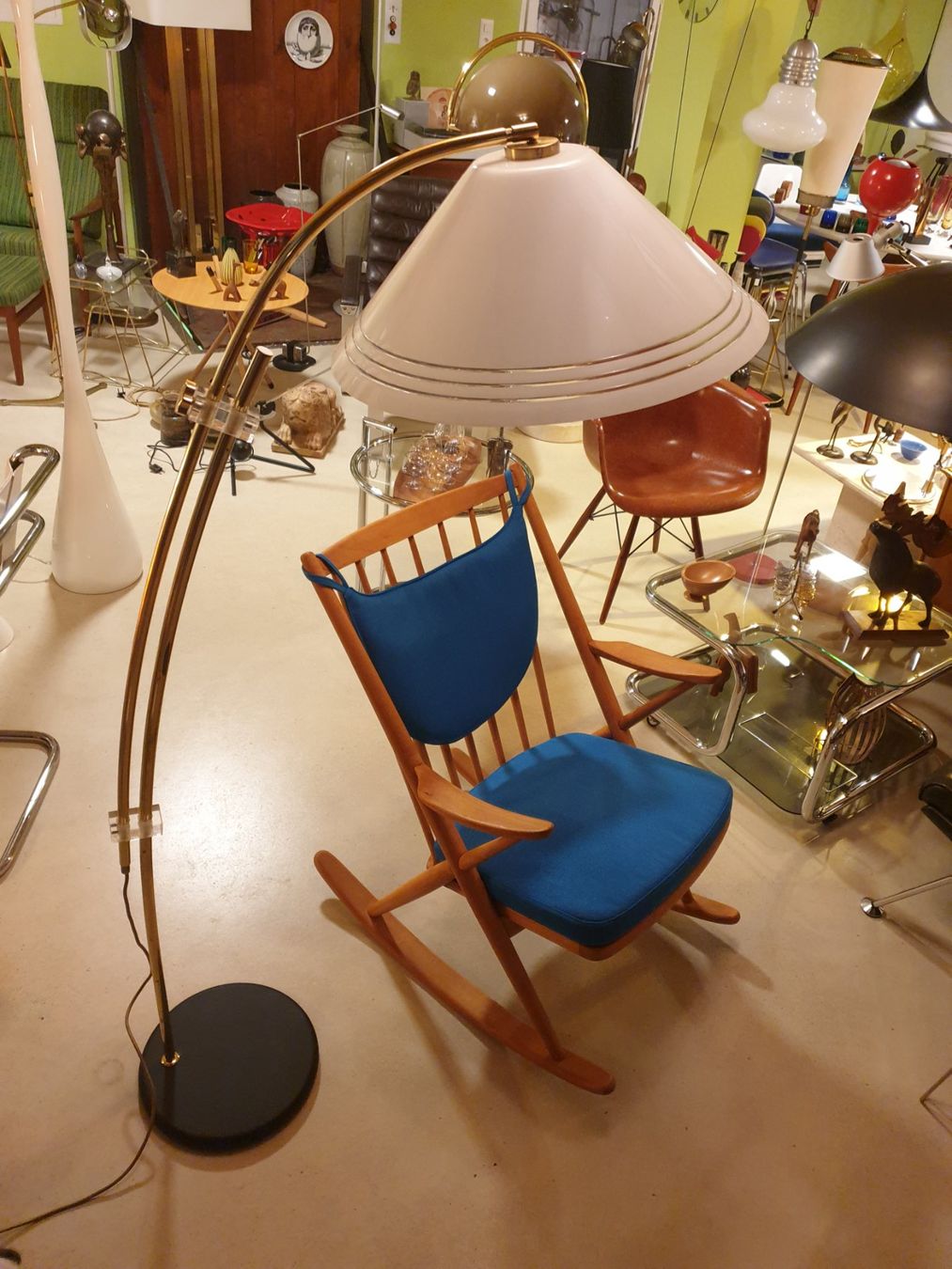 Lampade: Italy Bogenlampe 70iger – Usato da rebstein venduto da spacy73 7