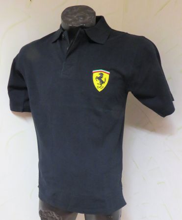 Original Ferrari Polo Shirt schwarz