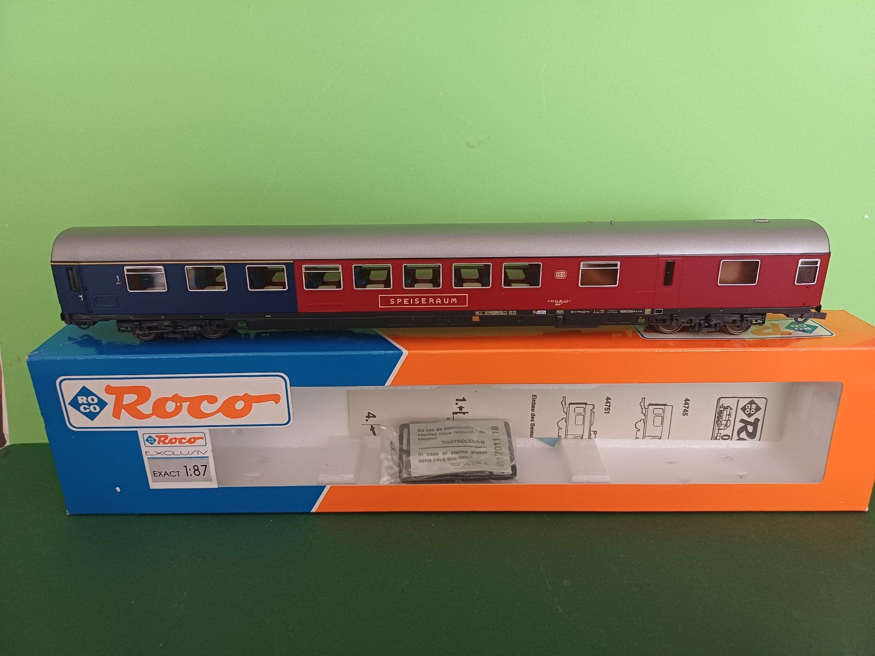 Roco Modelleisenbahnen: Roco Halbspeisewagen Kakadu der DB – Gebraucht aus Bassersdorf von darki77