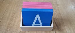 Sandpapierbuchstaben - Grossbuchstaben Montessori 👦👱