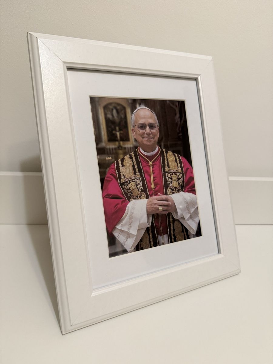 Foto & Immagini: VB Rahmen ca. 30x24cm mit Papst/Bischof/Gottesmutter Bild – Nuovo (secondo la descrizione) da Goldach venduto da igwhitestar