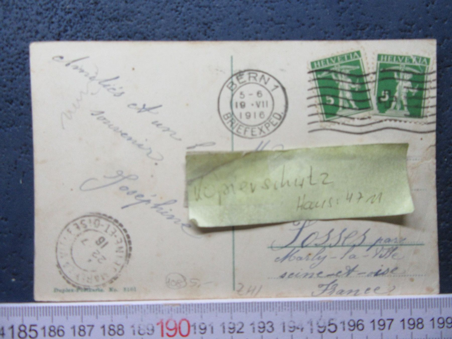 Cartoline postali: BERN 1916 VOM ROSENGARTEN AUS GESEHEN BUG – Usato da Ettingen venduto da Hausi4711 2