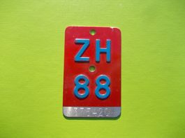 Velonummer / Fahrradnummer ZH 88