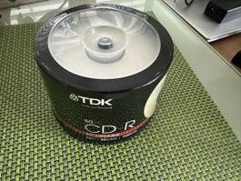 Neu TDK CD-R 50 Stück 700MB 52x CD Rohlinge