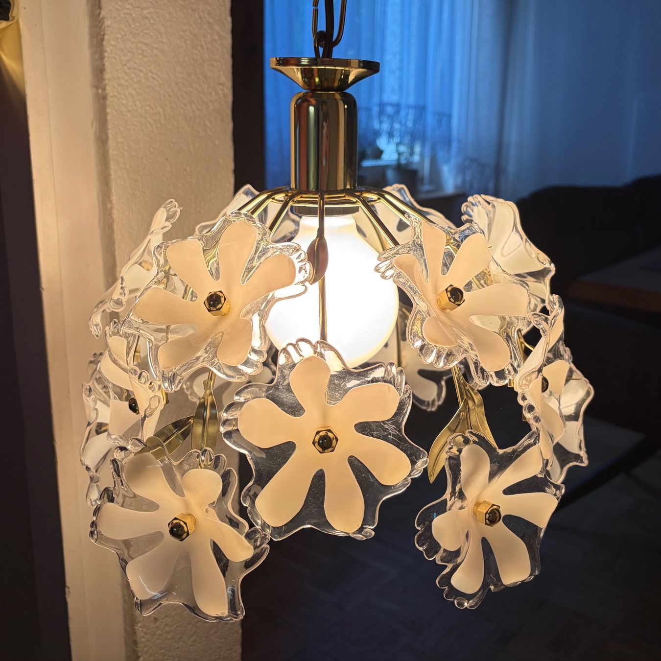 Eglo Kronleuchter & Deckenlampen: Lampe EGLO Florale Blumen Messing-Hängeleuchte – Gebraucht aus Degersheim von melilalelahuh69 3