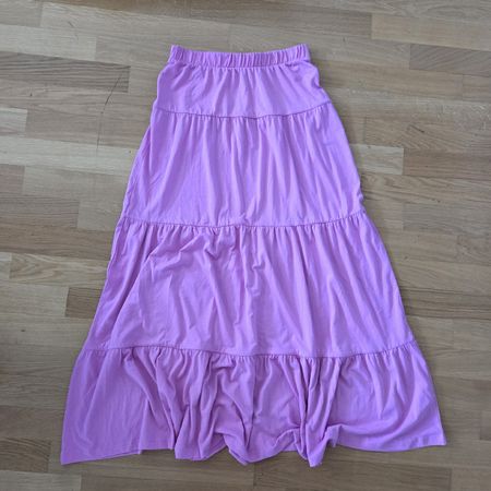 Vero Moda Stufen-Maxirock Pink (Gr. S)